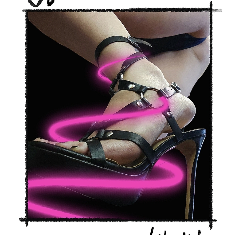 Black Strappy Heels